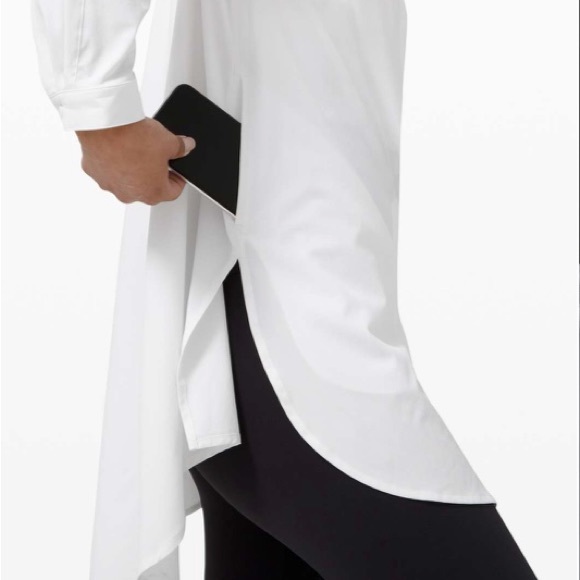 SOLD-Lululemon white blouse - Picture 2 of 4